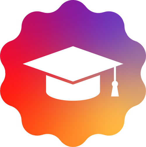 Education Hat Label Icon